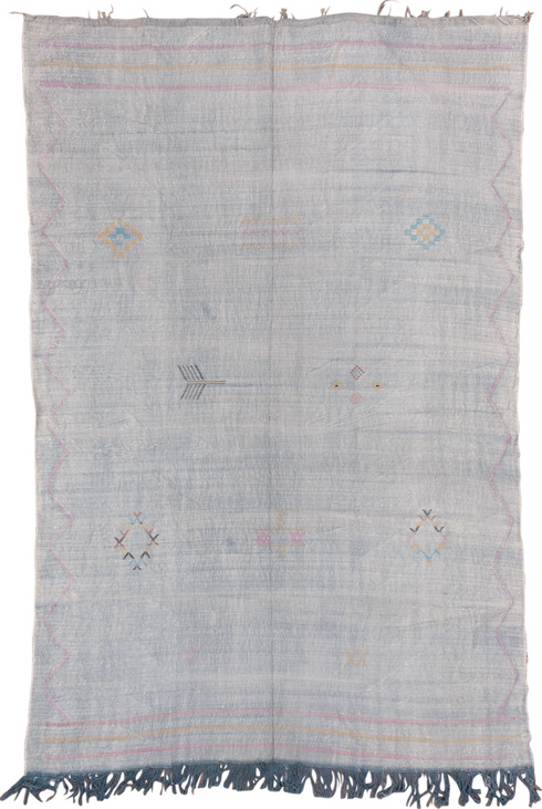 Vintage Cactus Kilim Area Rug (6' x 9')